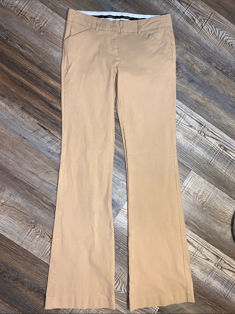 Y2K Express Wide Leg Jeans in Tan